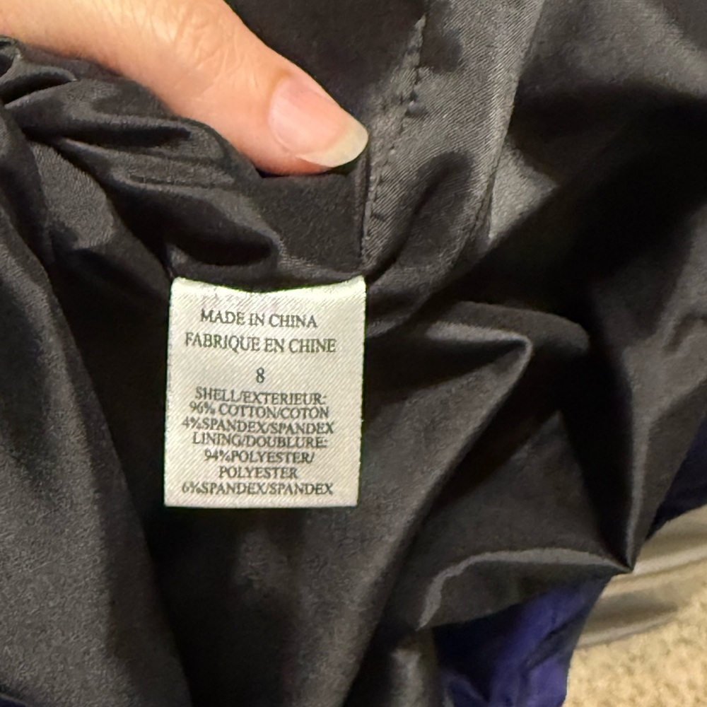 Theory Shyann dress in Blue and Black Brushstroke pattern size 8. NWOT - Picture 6 of 6